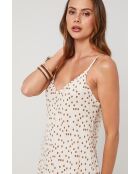 Beiges Leinenkleid QuickPulse