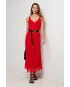 Robe en lin Deepwave rouge
