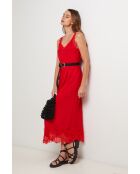 Robe en lin Deepwave rouge