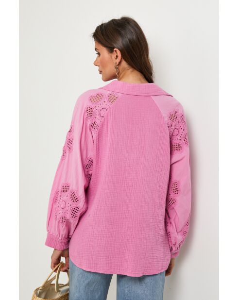 Tunique en coton Intellisys rose