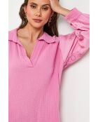 Tunique en coton Intellisys rose
