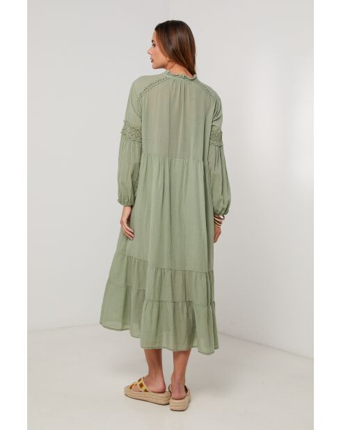 Groene katoenen jurk van Polaris