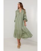 Groene katoenen jurk van Polaris