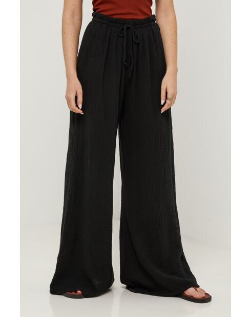 Pantalon en lin Stratos noir
