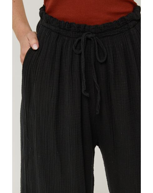 Pantalon en lin Stratos noir