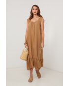 Robe en lin Upwind camel