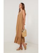 Robe en lin Upwind camel