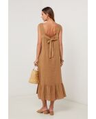 Robe en lin Upwind camel