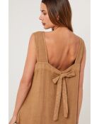 Robe en lin Upwind camel