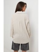 Beiges Falcon Leinenhemd