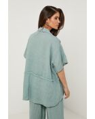 Camicia in lino verde Volt