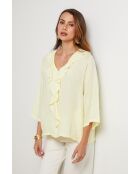 Top in lino giallo Nightfall