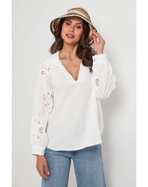 Tunique en coton Earthlink blanche