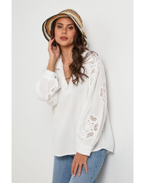 Tunique en coton Earthlink blanche