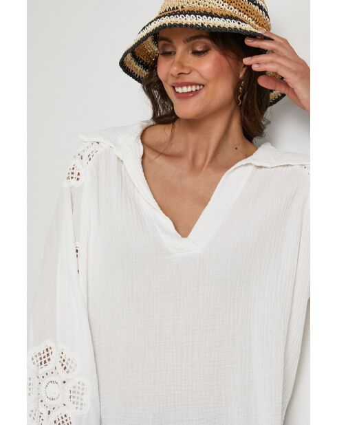 Tunique en coton Earthlink blanche