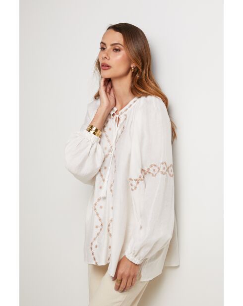 Camicia beige Zenova