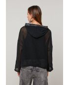 Gilet Zen in lino nero