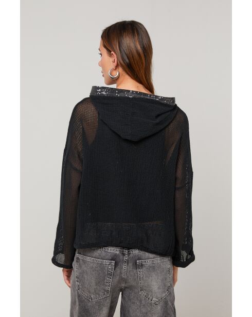 Gilet Zen in lino nero