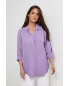 Chemise en lin Rift violette