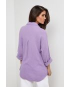 Chemise en lin Rift violette