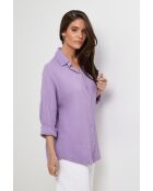Chemise en lin Rift violette