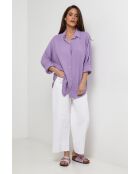 Chemise en lin Rift violette