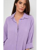 Chemise en lin Rift violette