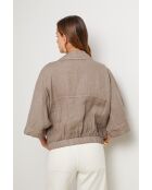 Chemise en lin Eclipse taupe