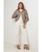 Chemise en lin Eclipse taupe