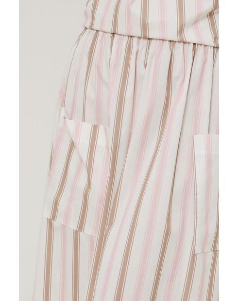 Roze-witte Jumpstart katoenen rok