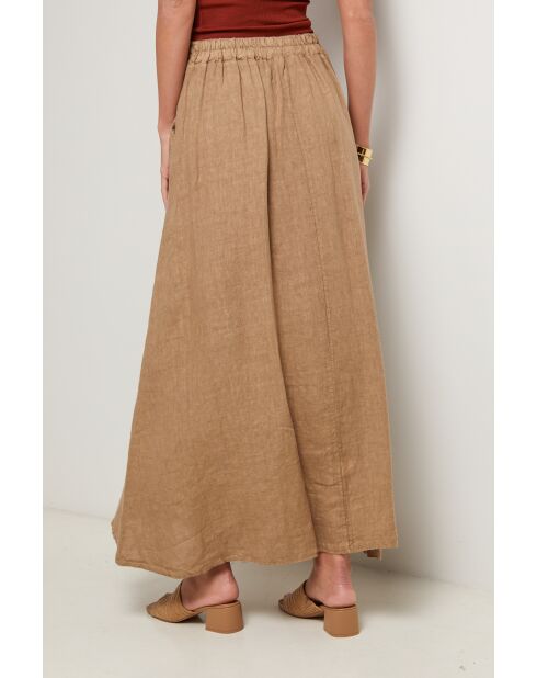 Fluweelkleurige linnen rok Spectra
