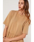 Vestido Blackwave de algodón camel