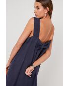 Marineblaues Leinenkleid Windstone