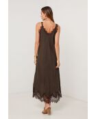 Schokoladenkleid Aerion aus Leinen