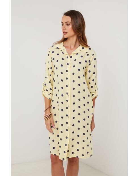 Gelbes Leinenkleid Solaris