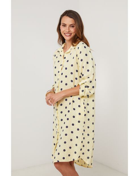 Gelbes Leinenkleid Solaris