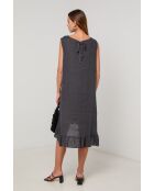 Marineblaues Leinenkleid Ember