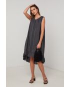 Marineblaues Leinenkleid Ember