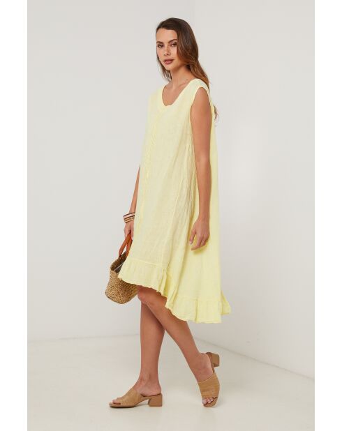 Gelbes Leinenkleid Monarch