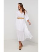 Weißes Baumwollkleid Obsidian