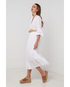 Weißes Baumwollkleid Obsidian