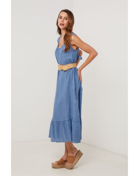 Robe en lin Xentra indigo