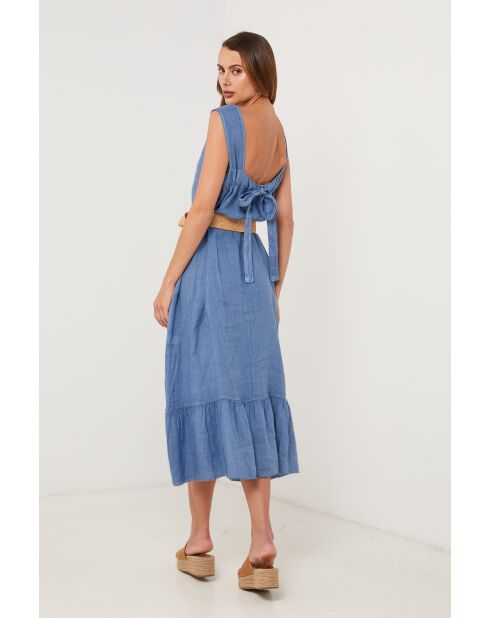 Robe en lin Xentra indigo