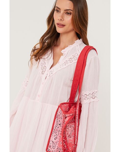 Roze Mirage katoenen jurk