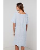 WarpDrive Sky Leinenkleid