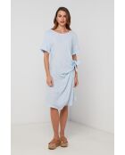 WarpDrive Sky Leinenkleid