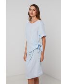 WarpDrive Sky Leinenkleid