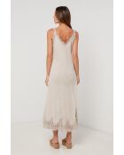 Beiges Leinenkleid Zentrix