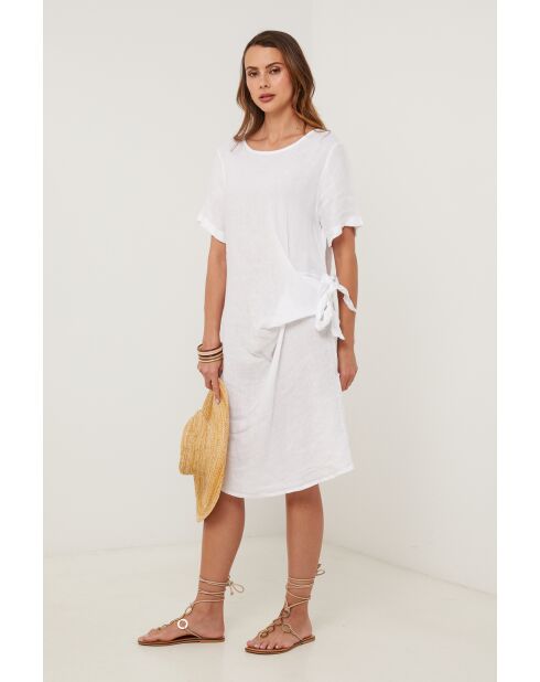 Weißes Leinenkleid Umbra