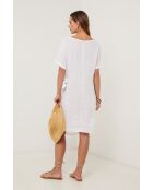 Weißes Leinenkleid Umbra